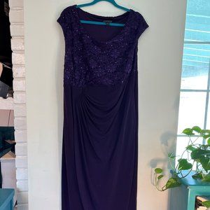 Connected Apparel Plum Formal Dress